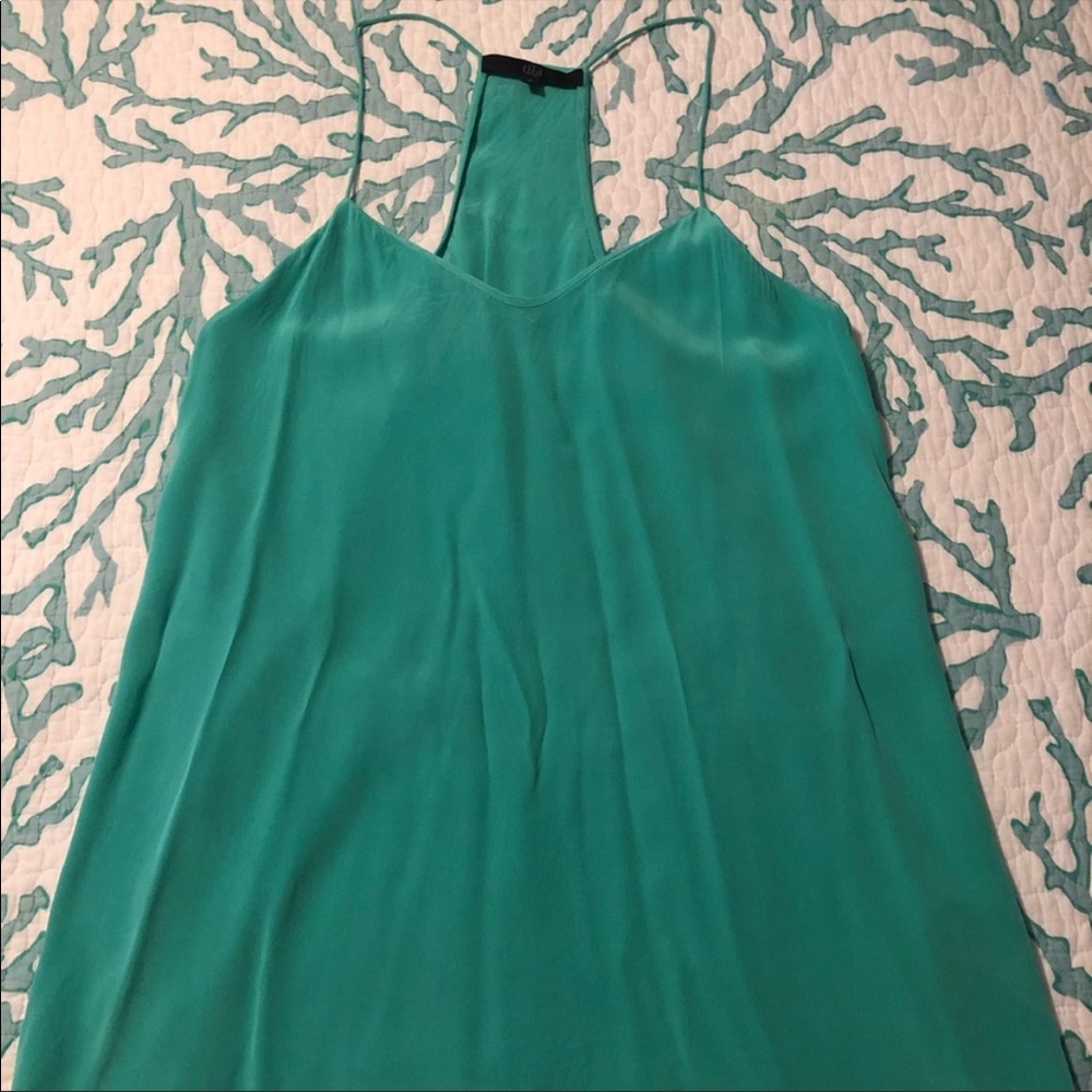 Tibi Teal Tank Top